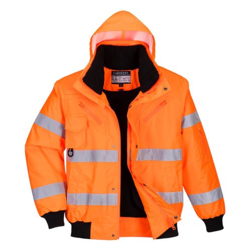 Portwest Hi-Vis 3 az 1-ben Bomber dzseki