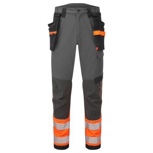 PORTWEST EV4 Hi-Vis Stretch Class 1 Holster lengőzsebes nadrág