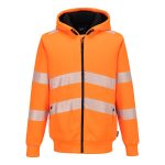 Portwest PW321 Hi-Vis téli cipzáras pulóver