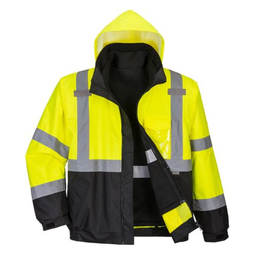 Portwest Hi-Vis prémium 3 az 1-ben bomber kabát