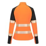 Portwest PW3 Hi-Vis női 1/4 cipzáras pulóver