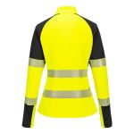 Portwest PW3 Hi-Vis női 1/4 cipzáras pulóver